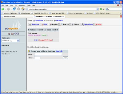 PHPMyAdmin image